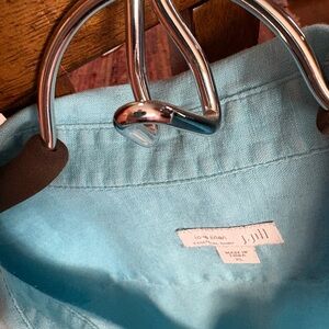 J. Jill Light Blue Linen Shirt